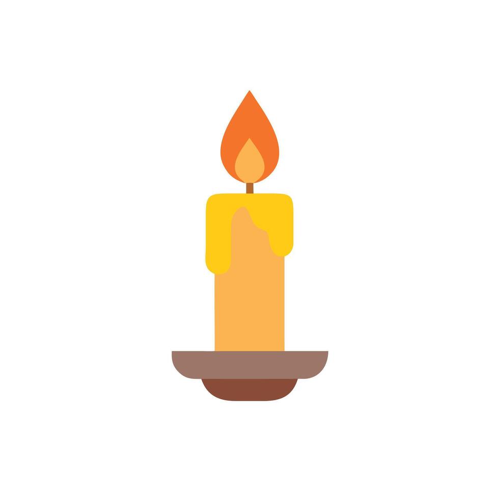 Candle icon illustration new style vector