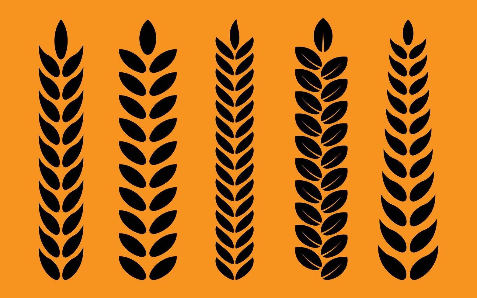 Floral design Leaves elements and branches set vector