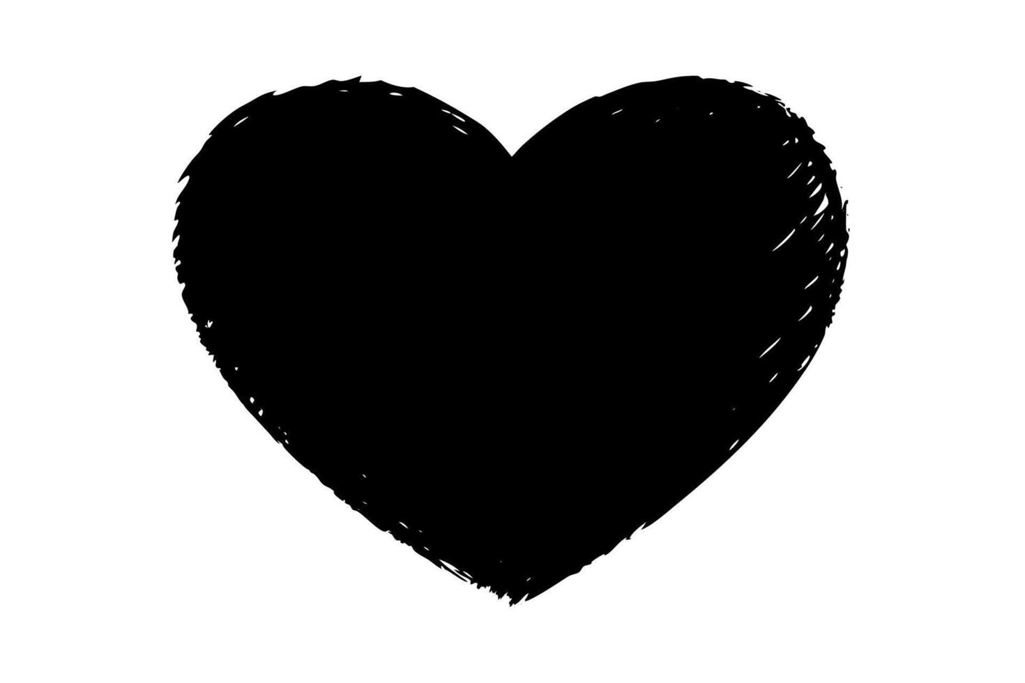 Black Textured Heart Outline Graphic black heart grunge heart vector