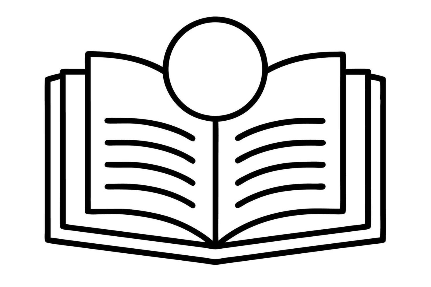 Open book icon illustration design vector