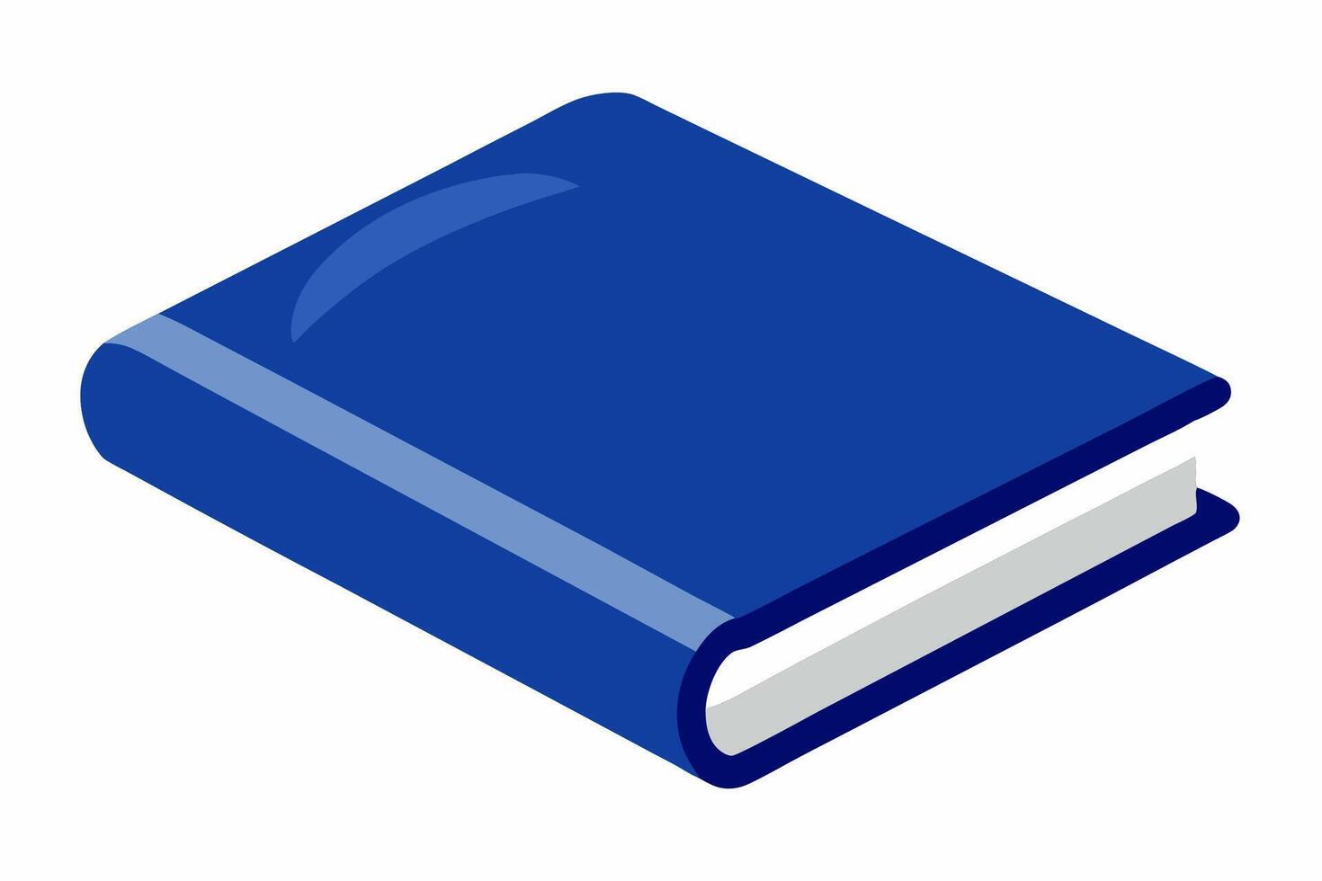 A blue book on a white background vector