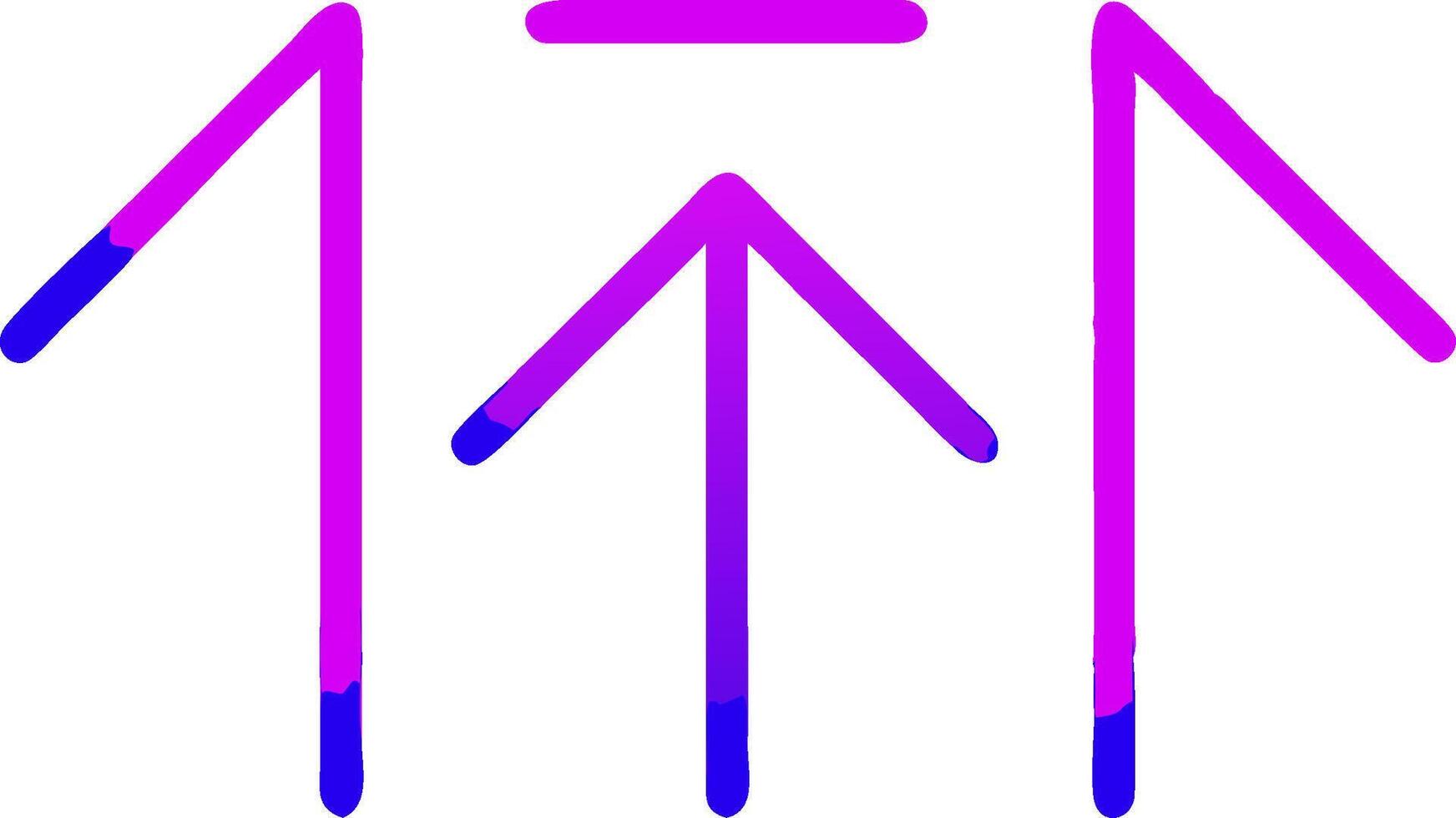 A purple arrow pointing up and down vector