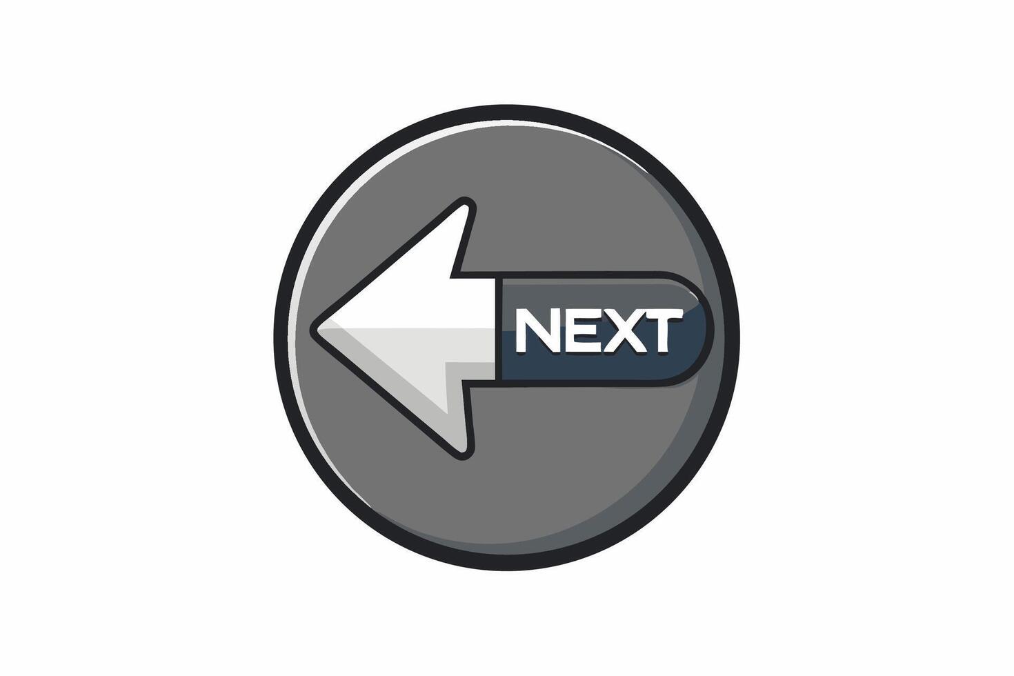 Next button icon illustration illustration vector