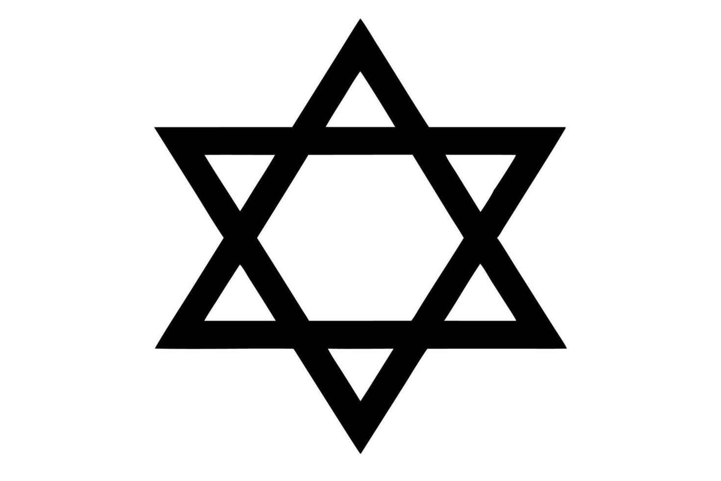 The star of david is a symbol of jewish faith vector