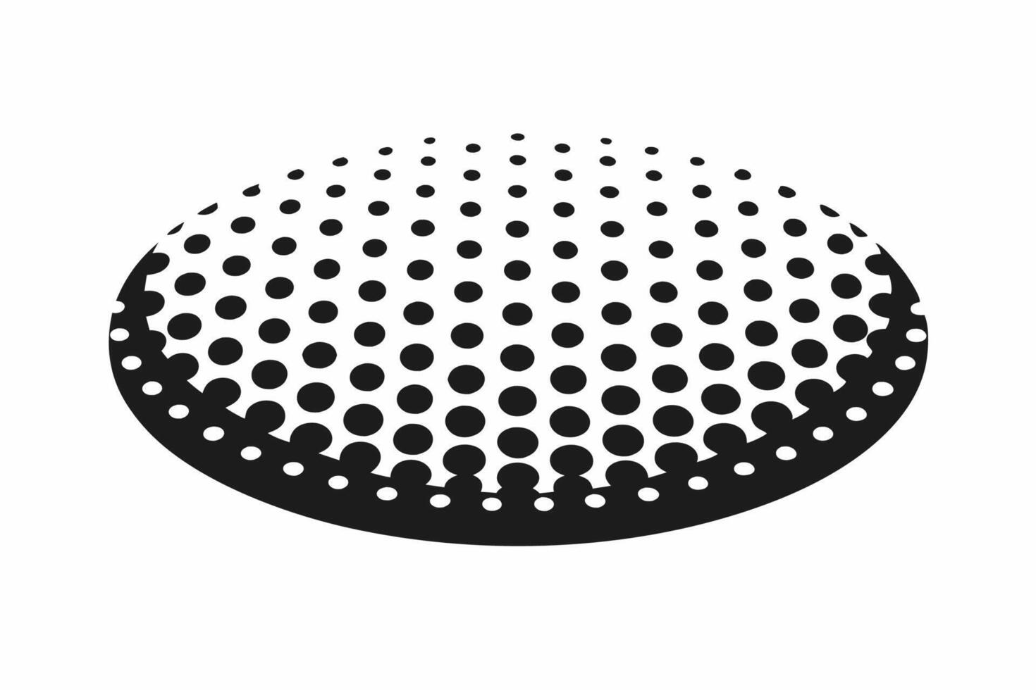 A black and white dot pattern on a white background vector