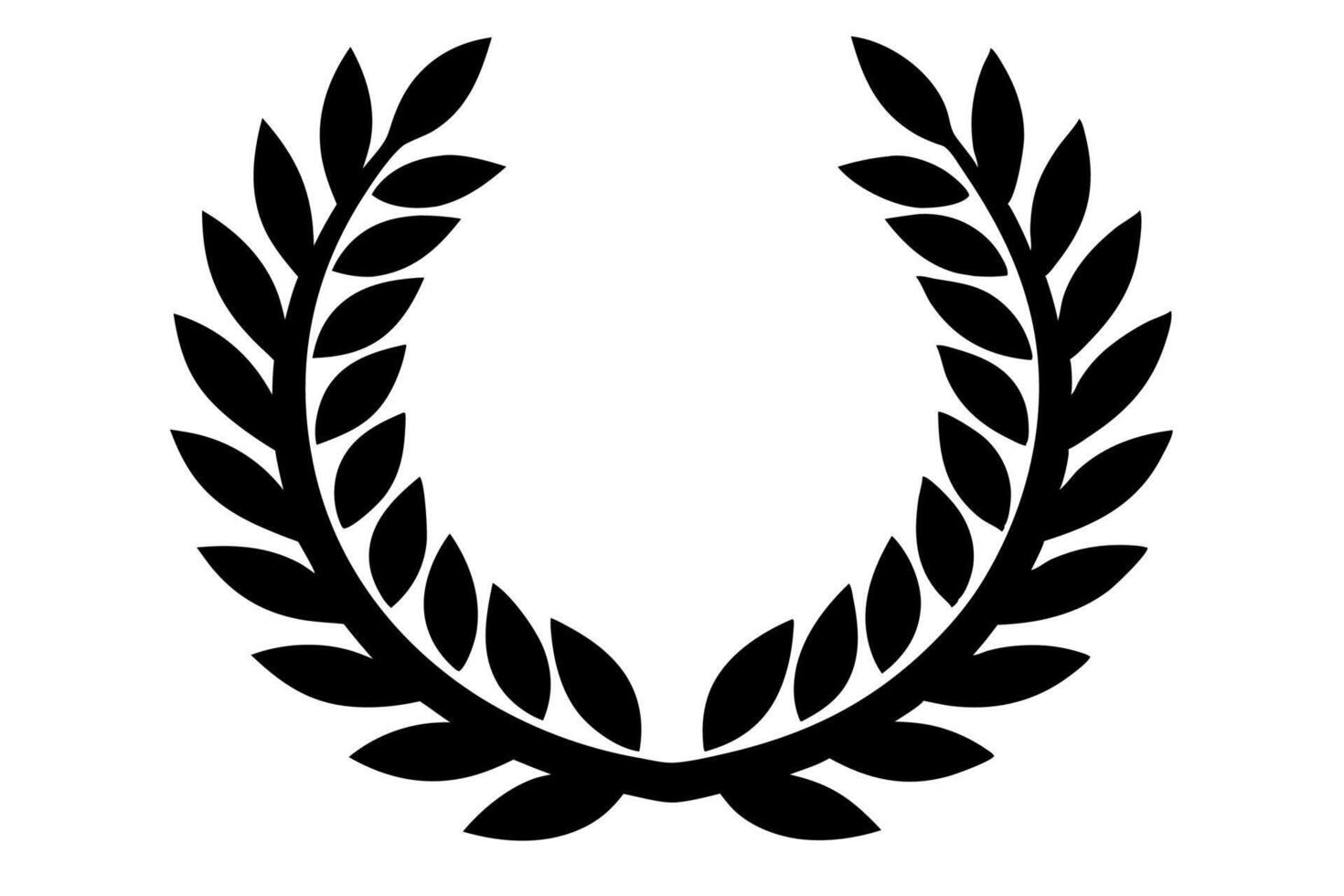A laurel wreath on a white background vector