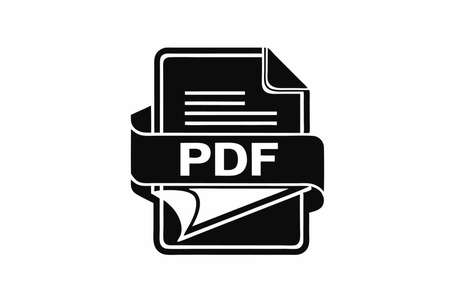 Pdf icon illustration vector
