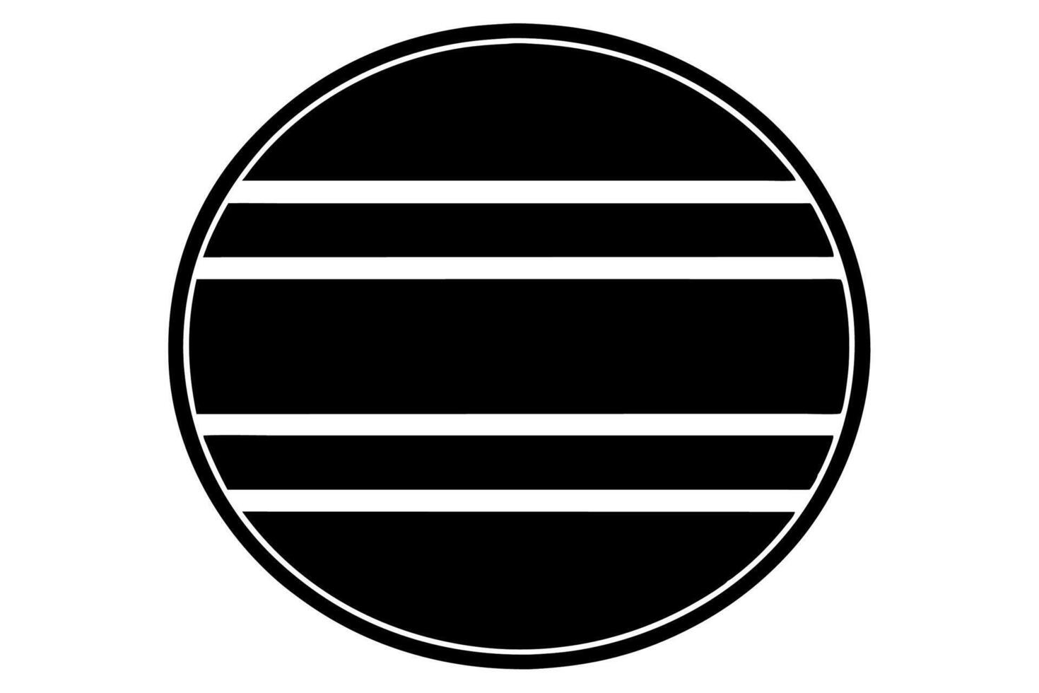 A black and white striped egg icon vector