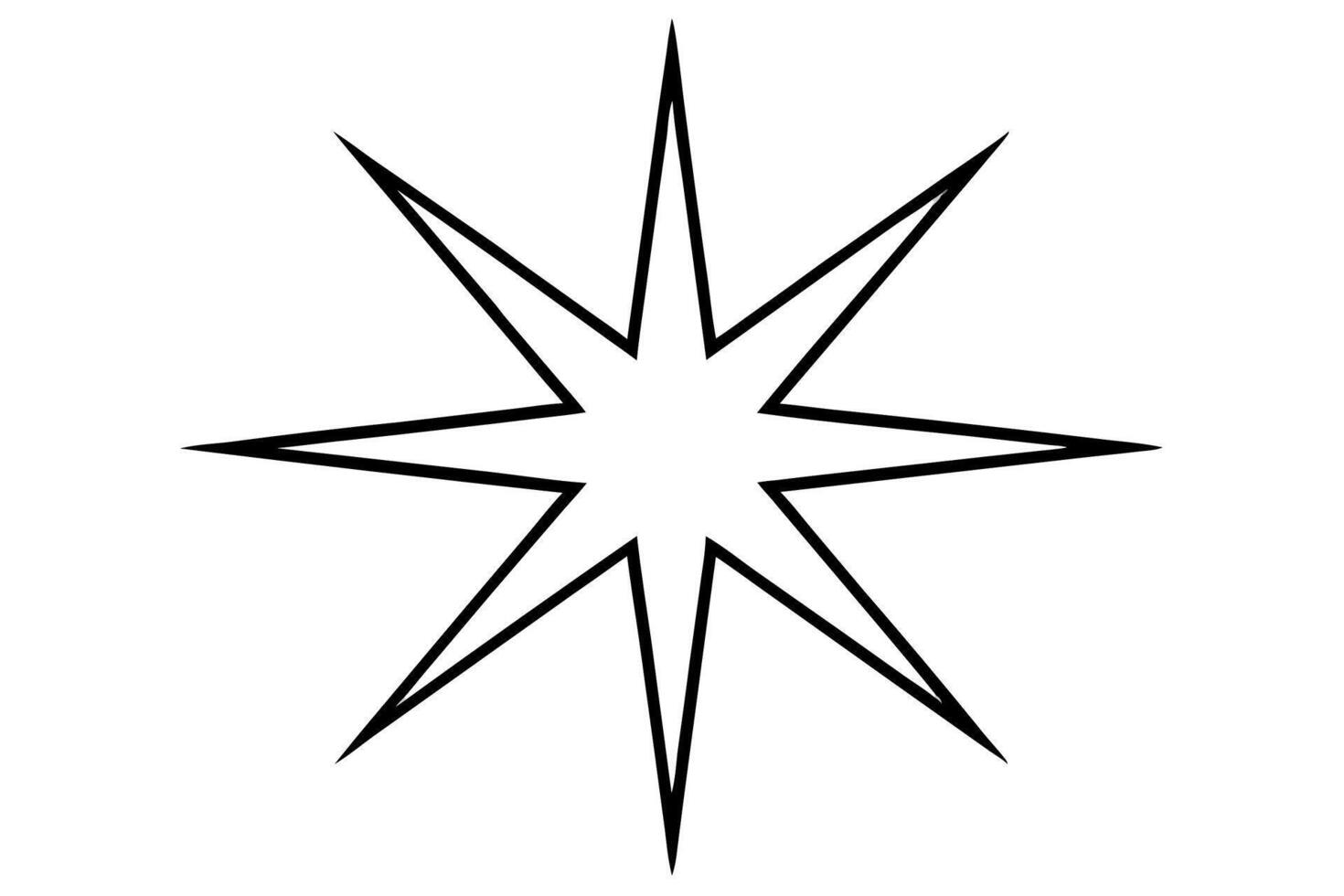 Starburst coloring page vector