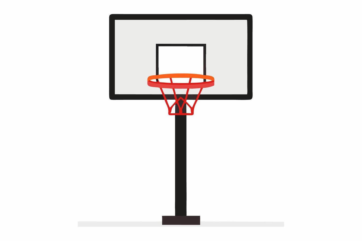 Basketball hoop on a white background vector