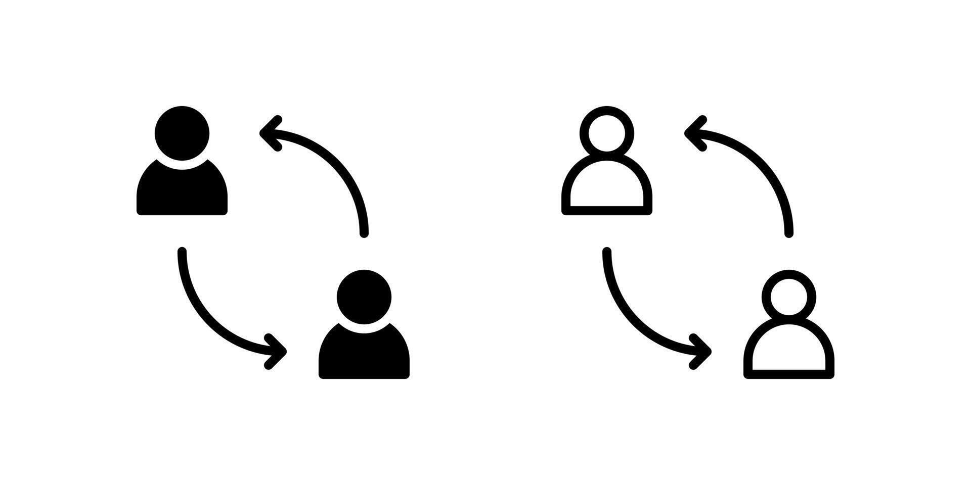Substitution icon set for player changes during matches vector