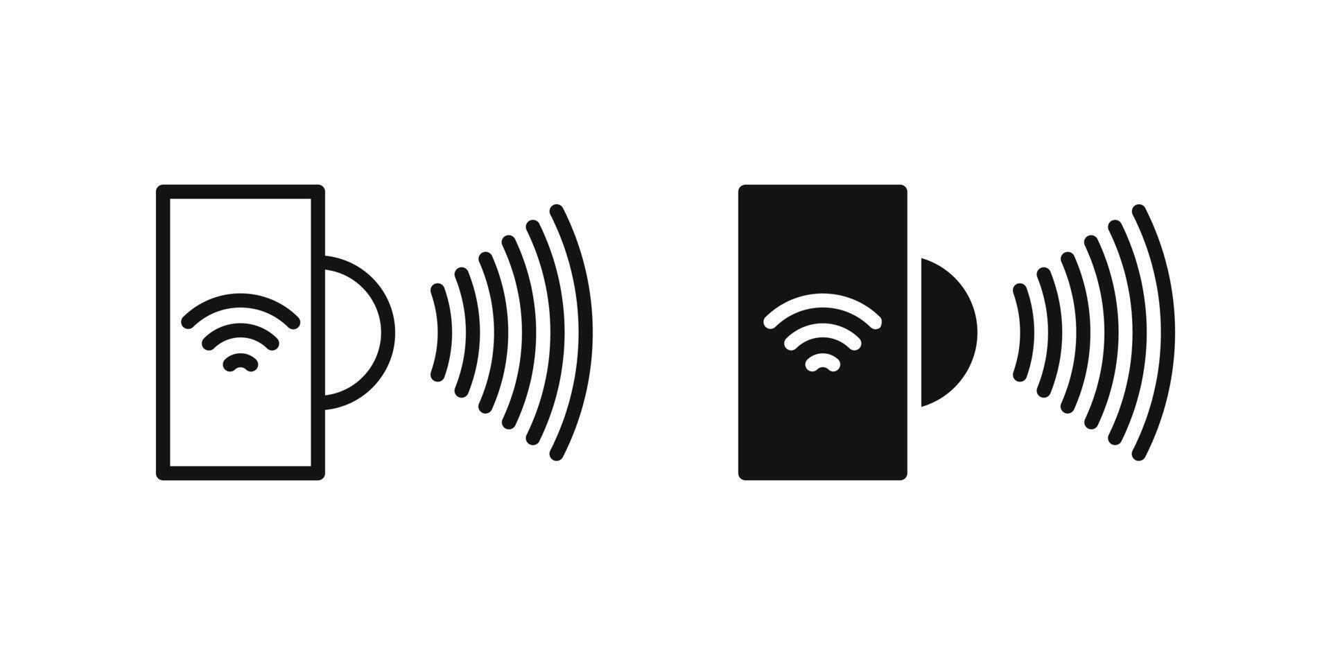 Sensor icon set representing smart sensors used in home automation and IoT systems. vector
