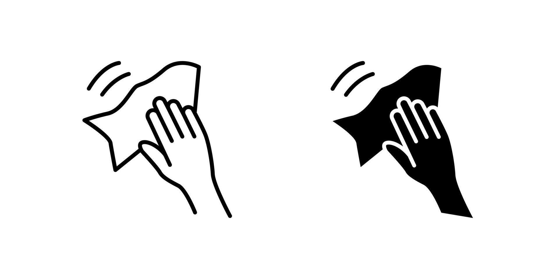 Simple hand cleaning icon set representing hygiene, sanitation, and germ prevention. Essential for health, medical, and public safety designs. vector