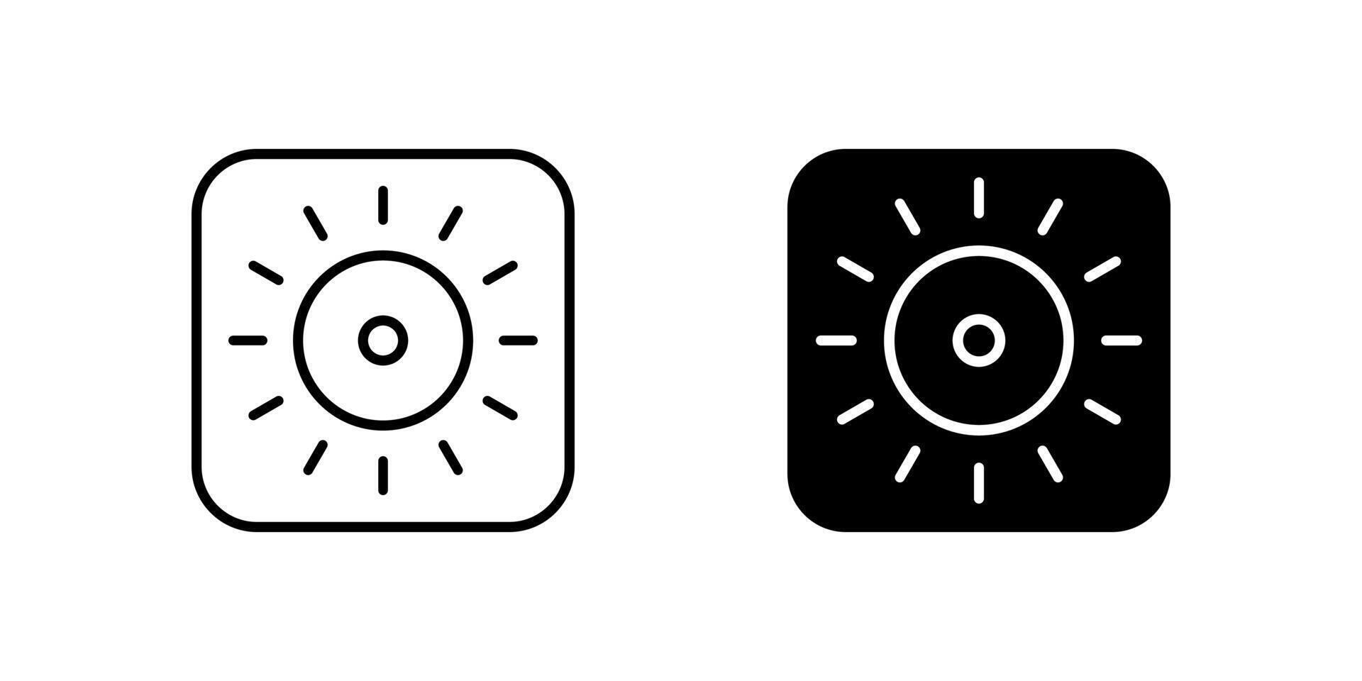 Modern downlight lamp icon set for interior lighting, fixtures, and illumination. Ideal for home decor, architecture, and energy themes. vector
