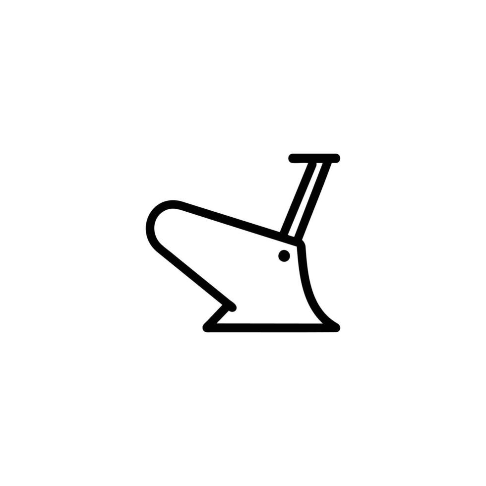 Plow Blade Curved Metal Share vector