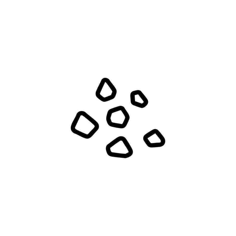 Sand Grains Magnified Cluster Icon vector