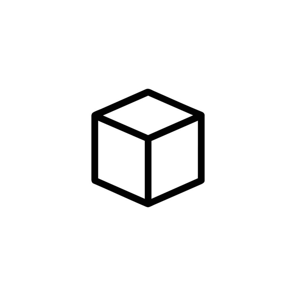 Solid Block Strength Stability Icon vector