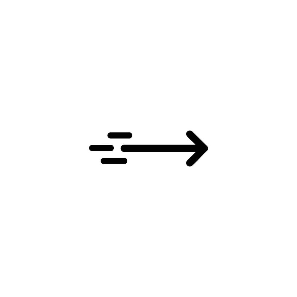 Horizontal Swipe Gesture Line Symbol vector