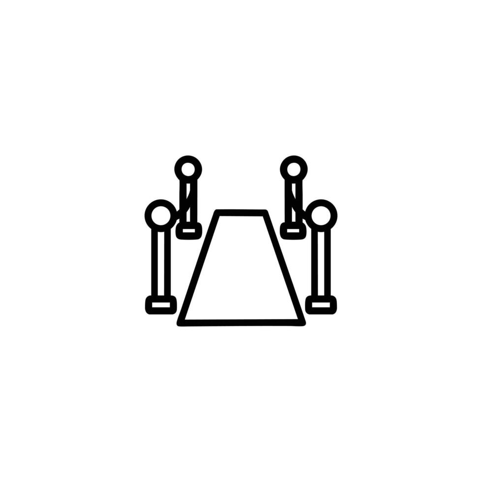Monochrome Red Carpet VIP Entrance vector