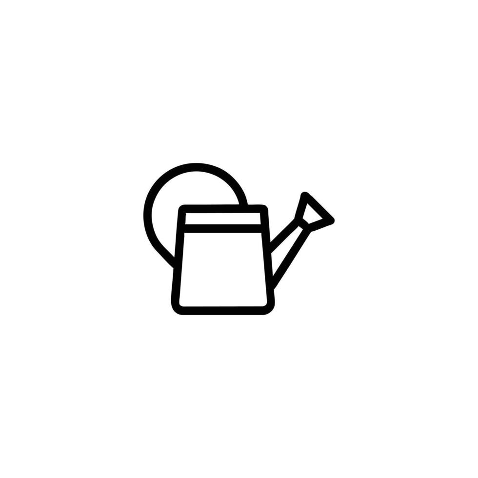 Watering Can Spout Rose Outline vector