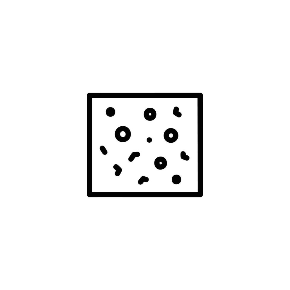 Concrete Rough Surface Texture Icon vector