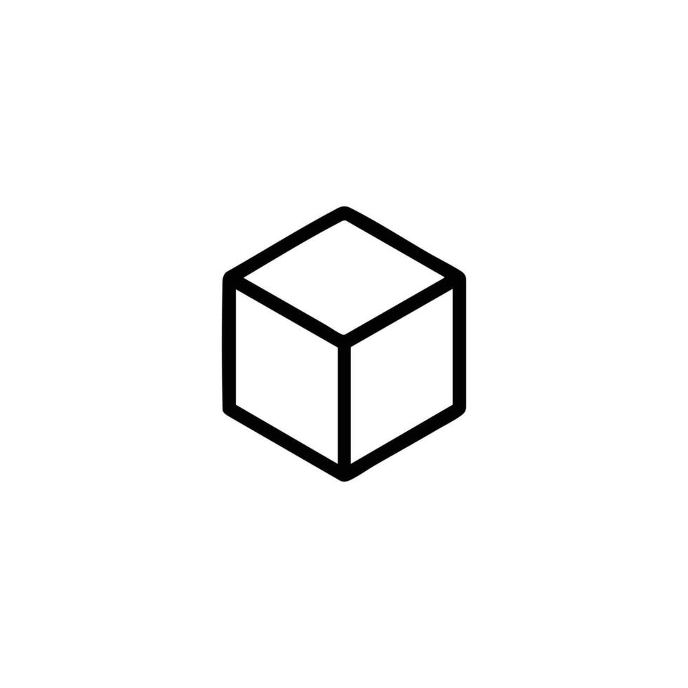 Isometric Cube Replace Top Face Action vector