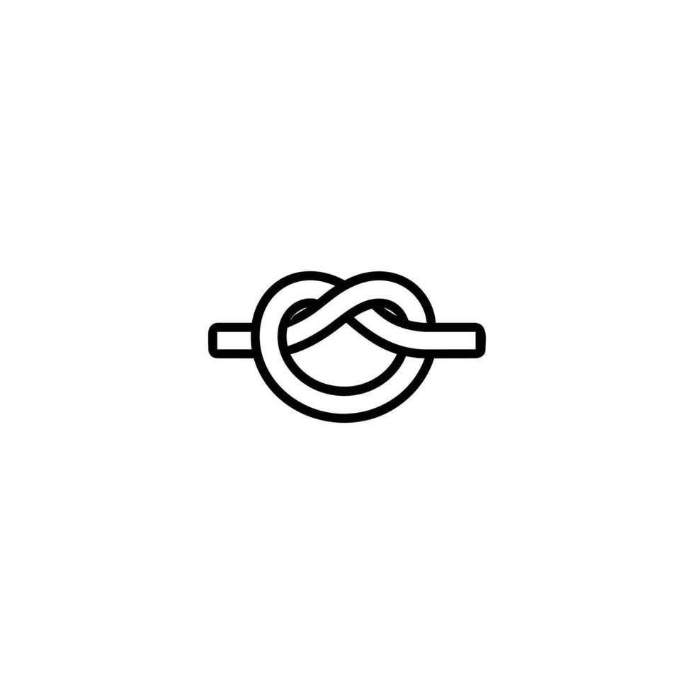 Simple Knot Problem Entanglement Icon vector