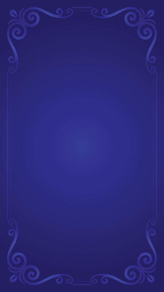 Elegant blue background with ornate frame vector