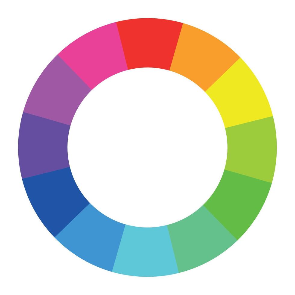 Special design for color wheel education vector