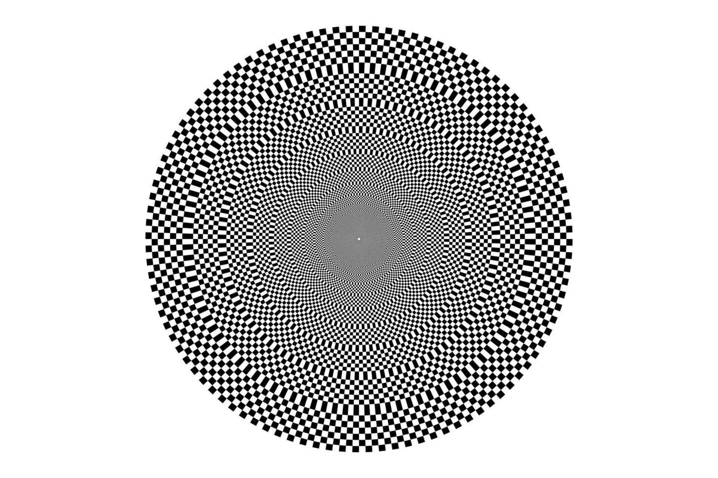 special black and white optical illusion figure vector