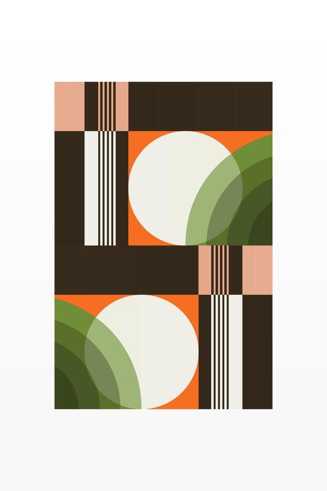 Boho Wall Art with Minimal Design vector