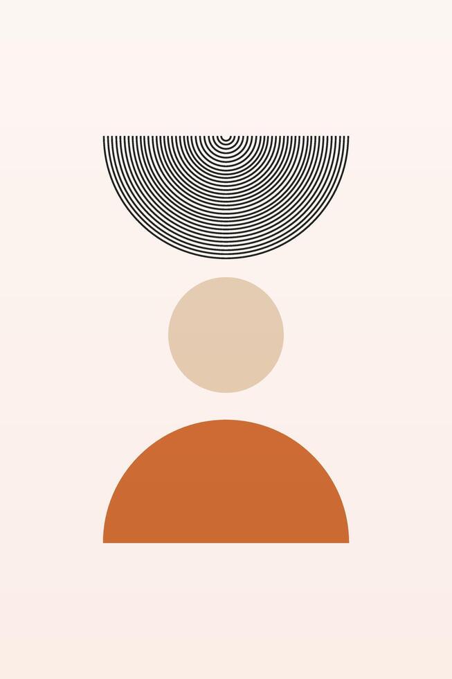 Boho Digital Download with Neutral Palette vector