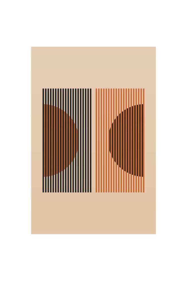 Tribal Boho Wall Art with Ethnic Patterns vector