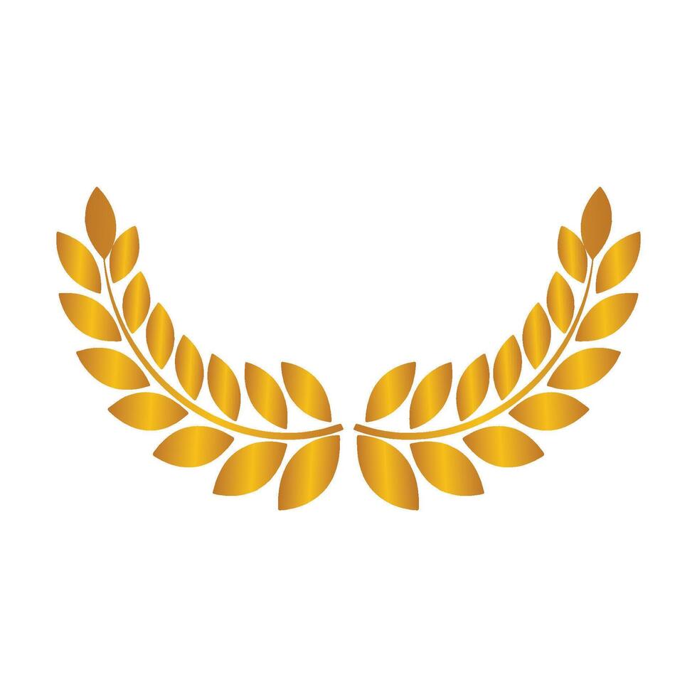 golden wheat symbol art vector