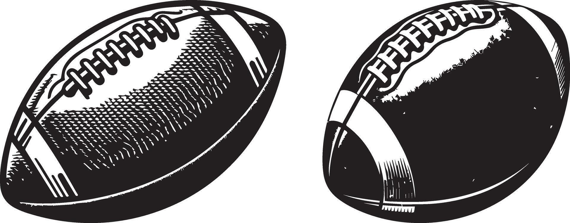 Classic American Football Illustrations vector