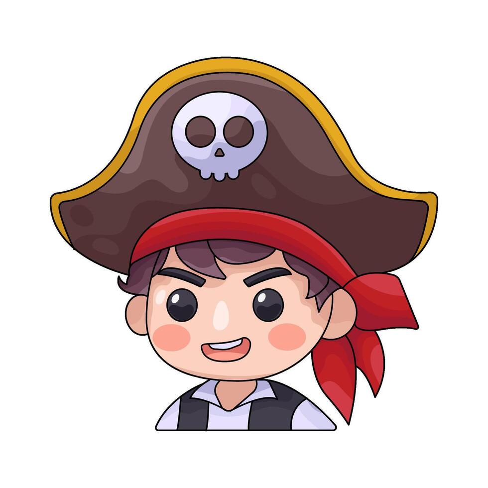Boy in Pirate Costume vector