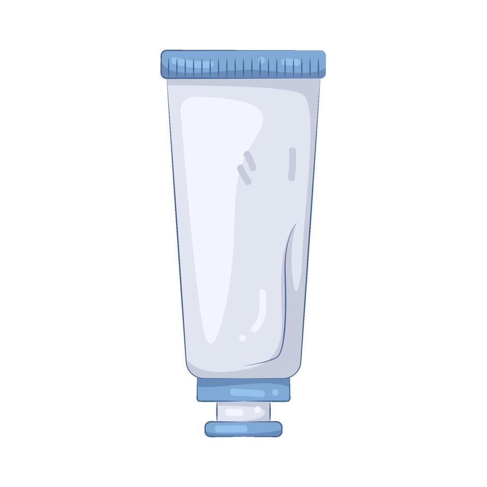 Blue paint tube vector