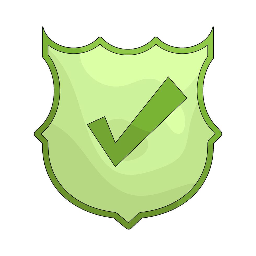 Check Mark on Shield vector