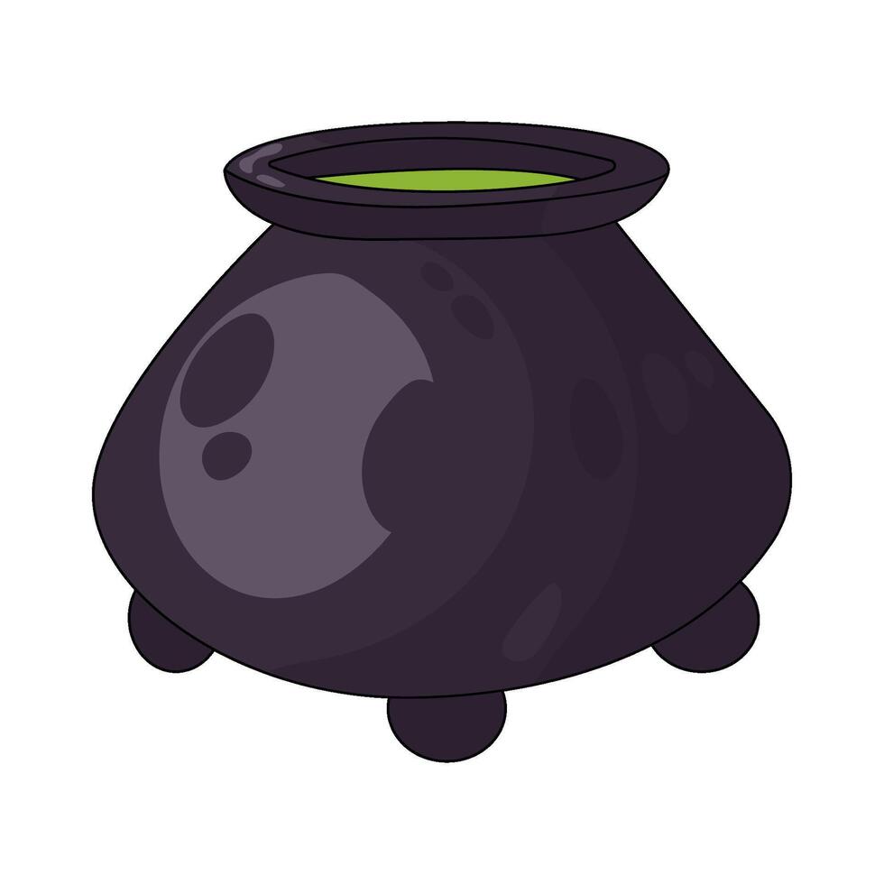 Cauldron with Green Potion vector