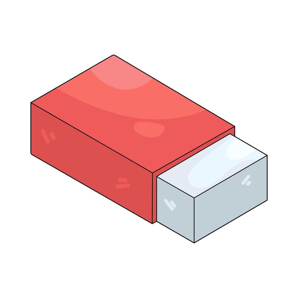 White Eraser illustration vector