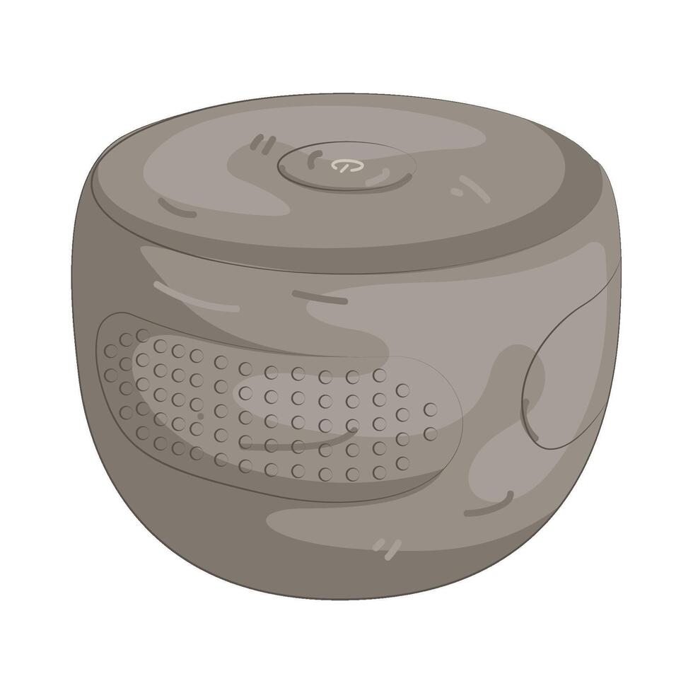 Grey Smart Speaker vector