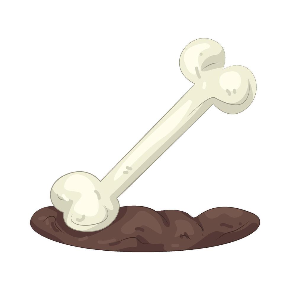 Bone in Dirt vector