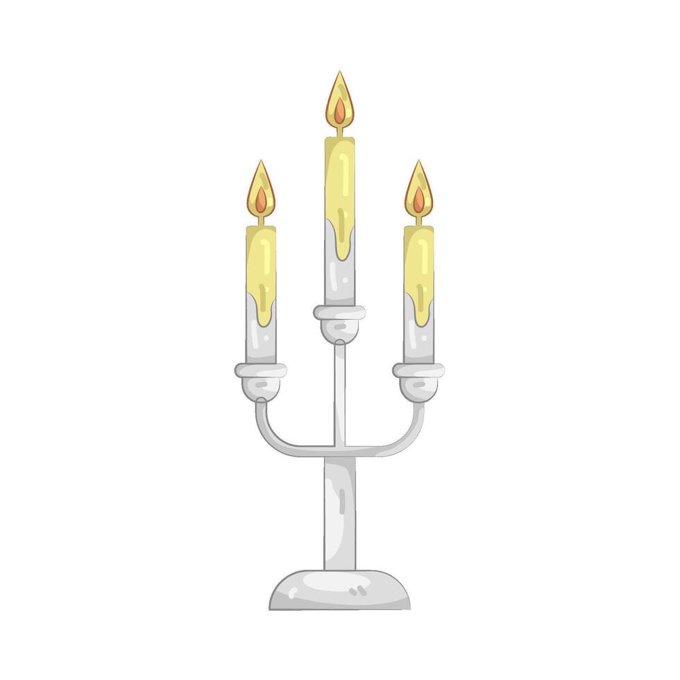 Lit Candelabra illustration vector