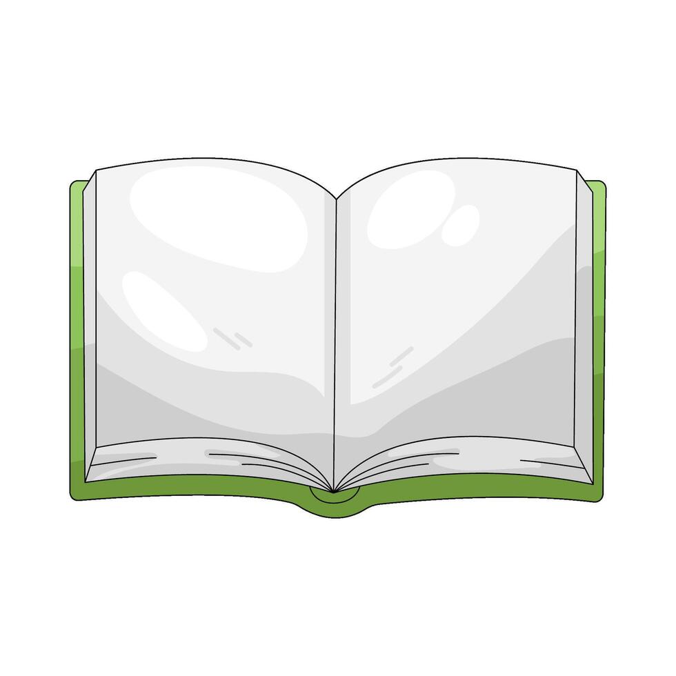 Open Blank Book vector