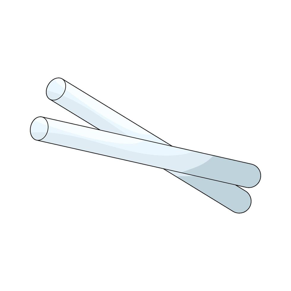 Two Pieces of White Chalk vector