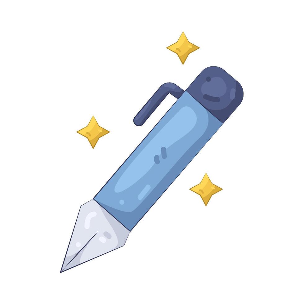 Blue Pen Illustration vector