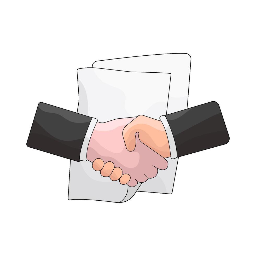 Handshake Over a Contract vector