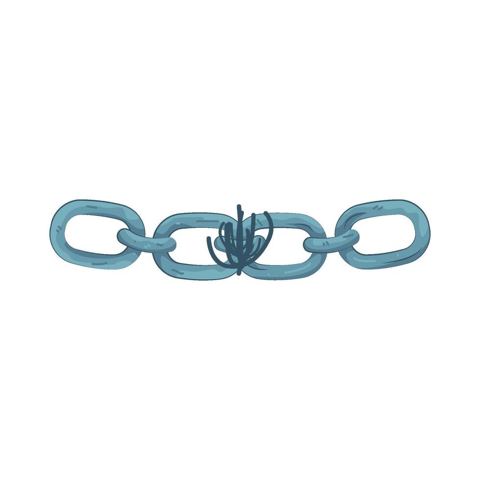Broken Chain illustration vector