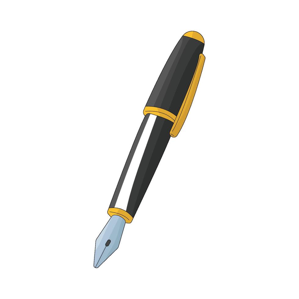 Black Fountain Pen vector