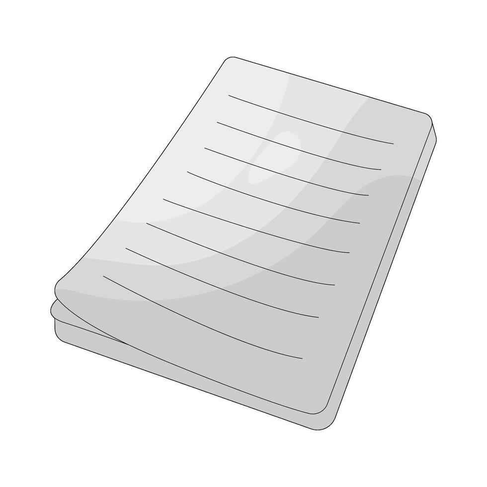 Stack of Lined Paper vector